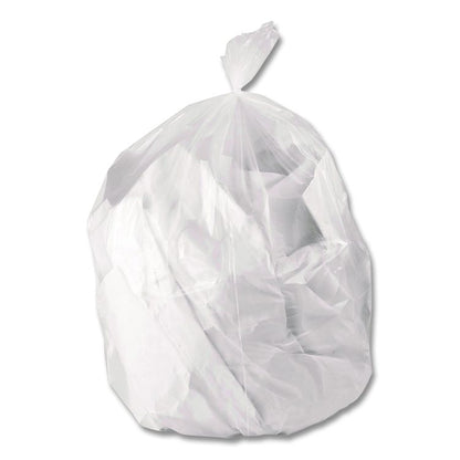 Linear Low-Density Can Liners, 33 gal, 0.65 mil, 33 x 39, Clear, Roll, 250/Carton