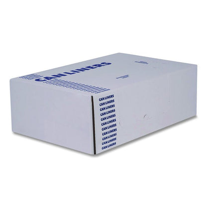 High-Density Waste Can Liners, 33 gal, 16 mic, 33 x 40, Black, Roll, 250/Carton