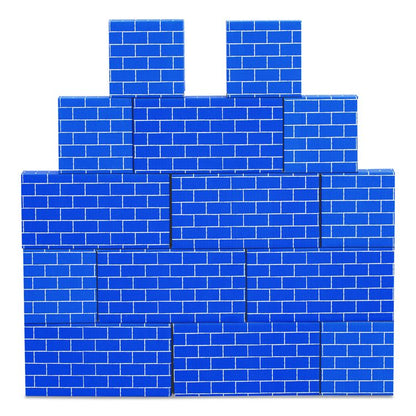 At Play Cardboard Building Block, 32-ECT Corrugated Board, Assorted Sizes and Colors, 40/Pack