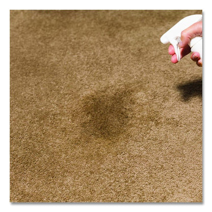 Professional Carpet Stain Remover Plus Deodorizer, Lemon Scent, 32 oz Spray Bottle, 6/Carton