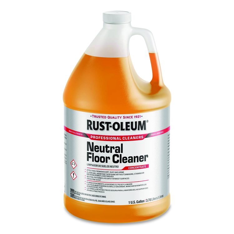 Professional Neutral Floor Cleaner Concentrate, Pine Scent, 1 gal Bottle, 4/Carton