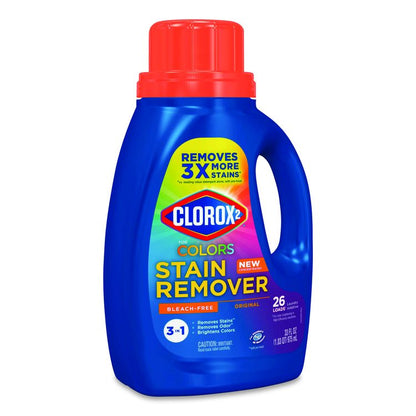 For Colors Stain Remover and Laundry Additive, Bleach Free, Original Scent, 33 oz Bottle, 6/Carton