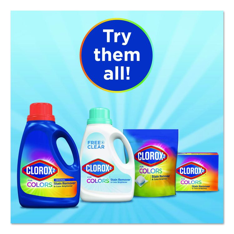 For Colors Stain Remover and Laundry Additive, Bleach Free, Original Scent, 33 oz Bottle, 6/Carton