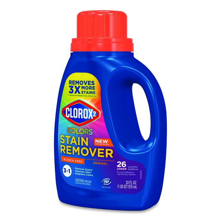 For Colors Stain Remover and Laundry Additive, Bleach Free, Original Scent, 33 oz Bottle, 6/Carton