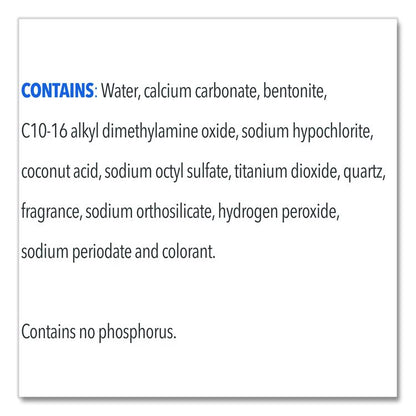 CloroxPro Bleach Cream Cleanser, 32 oz Bottle, 8/Carton