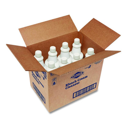 CloroxPro Bleach Cream Cleanser, 32 oz Bottle, 8/Carton