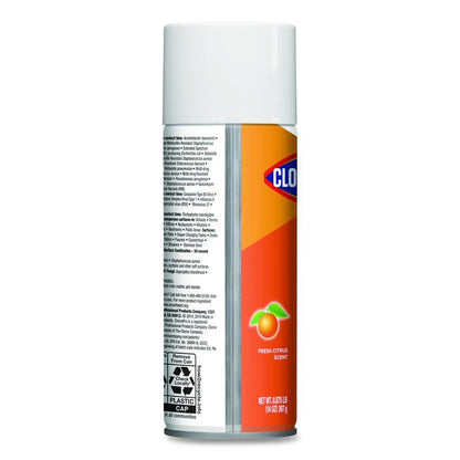 4-in-One Disinfectant and Sanitizer, Citrus Scent, 14 oz Aerosol Spray