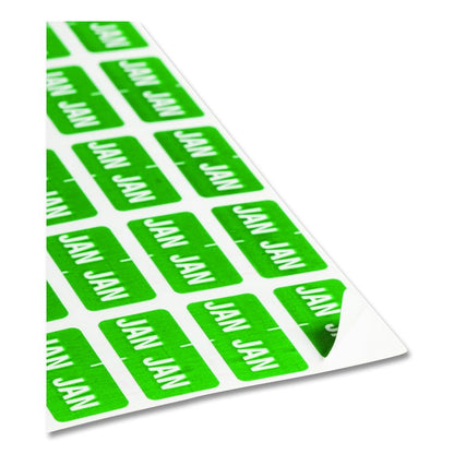 Monthly End Tab File Folder Labels, JAN-DEC, 0.5 x 1, Assorted, 25/Sheet, 120 Sheets/Box