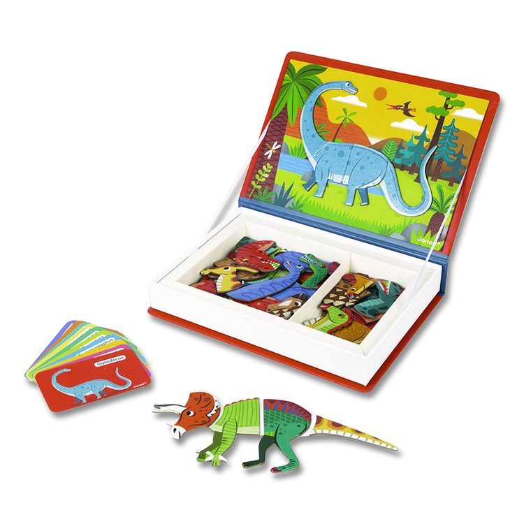 Magneti'books, Dinosaurs, Grades Pre-K to 3, 50 Pieces