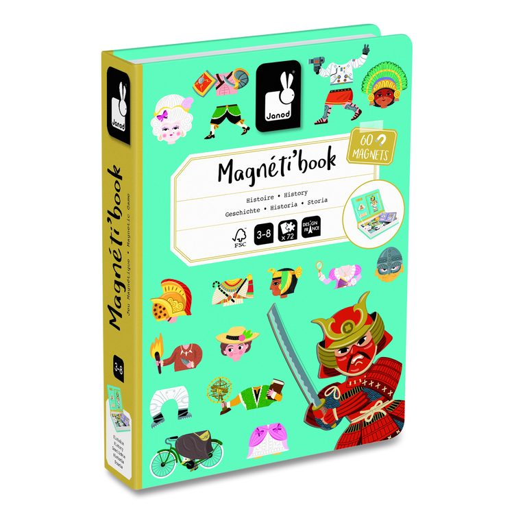 Magneti'books, World History, Grades Pre-K to 3, 72 Pieces