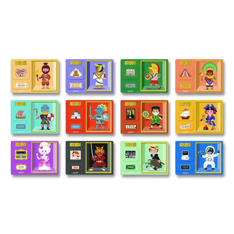 Magneti'books, World History, Grades Pre-K to 3, 72 Pieces