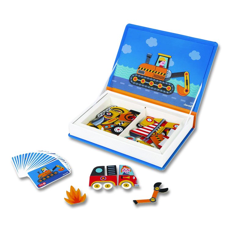 Magneti'books, Racers, Ages 3 to 8, 68 Pieces