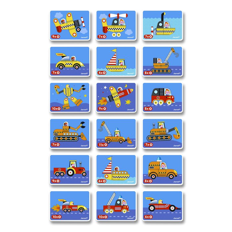 Magneti'books, Racers, Ages 3 to 8, 68 Pieces