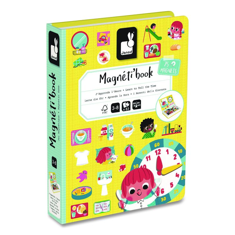 Magneti'books, Learn To Tell Time, Grades Pre-K to 3, 91 Pieces