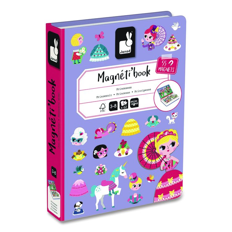 Magneti'books, Princesses, Ages 3 to 8, 62 Pieces