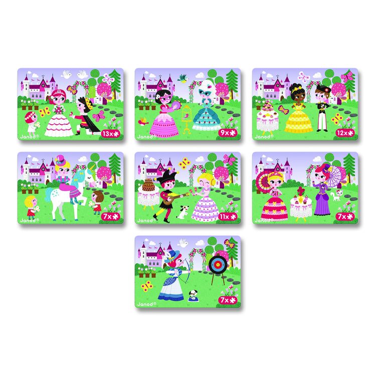 Magneti'books, Princesses, Ages 3 to 8, 62 Pieces