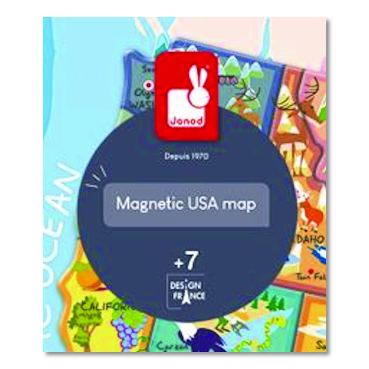 Cardboard United States Map Puzzle, Grades 2 to 7, 48 Pieces