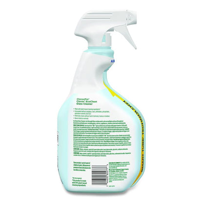 Clorox Pro EcoClean Glass Cleaner, 32 oz Spray Bottle, 9/Carton