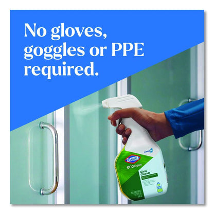 Clorox Pro EcoClean Glass Cleaner, 32 oz Spray Bottle, 9/Carton
