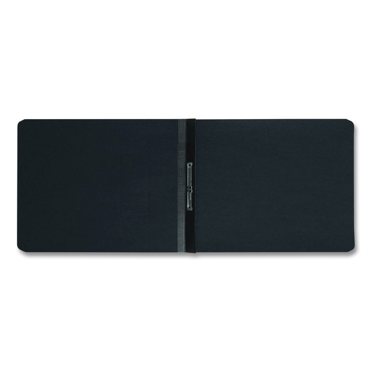 Prong Fastener Premium Pressboard Report Cover, Two-Piece Prong Fastener, 2" Capacity, 8.5 x 11, Black/Black