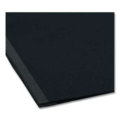 Prong Fastener Premium Pressboard Report Cover, Two-Piece Prong Fastener, 2" Capacity, 8.5 x 11, Black/Black