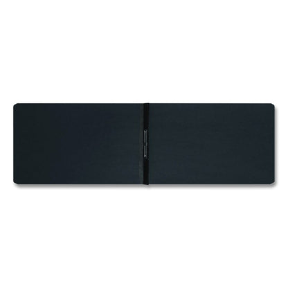 Prong Fastener Premium Pressboard Report Cover, Two-Piece Prong Fastener, 3" Capacity, 8.5 x 14, Black/Black
