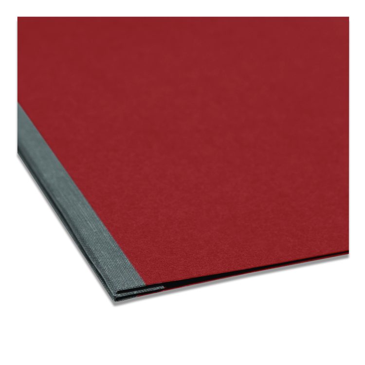 Prong Fastener Premium Pressboard Report Cover, Two-Piece Prong Fastener, 3" Capacity, 11 x 17, Red/Red