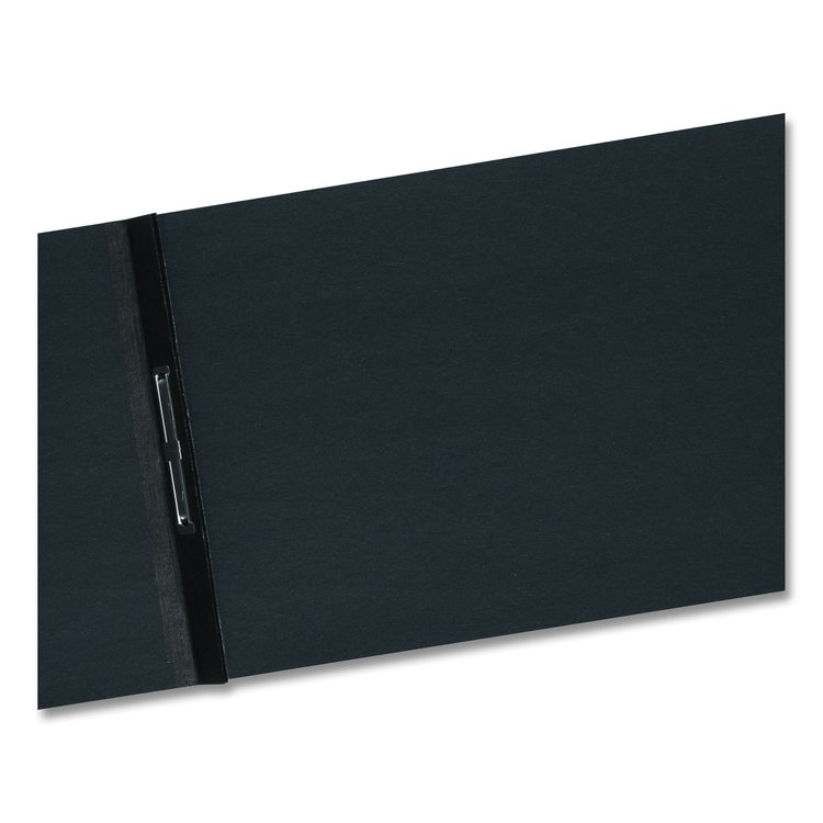 Prong Fastener Premium Pressboard Report Cover, Two-Piece Prong Fastener, 3" Capacity, 8.5 x 14, Black/Black