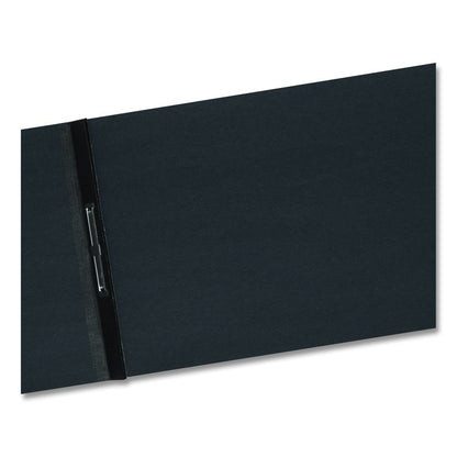 Prong Fastener Premium Pressboard Report Cover, Two-Piece Prong Fastener, 3" Capacity, 8.5 x 14, Black/Black