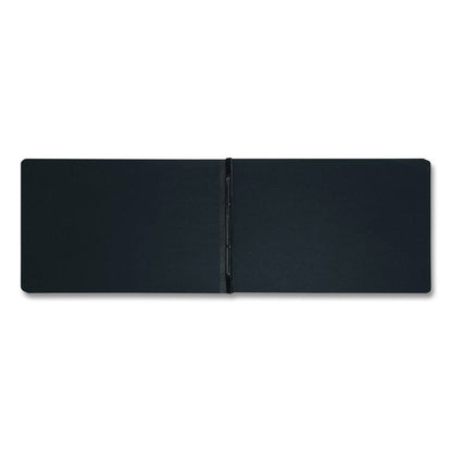 Prong Fastener Premium Pressboard Report Cover, Two-Piece Prong Fastener, 3" Capacity, 11 x 17, Black/Black