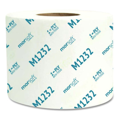 Morsoft Controlled Bath Tissue, Septic Safe, 1-Ply, White, 1,200 Sheets/Roll, 48 Rolls/Carton