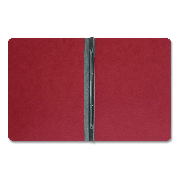 Prong Fastener Pressboard Report Cover, Two-Piece Prong Fastener, 3" Capacity, 8.5 x 11, Red/Red