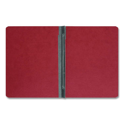 Prong Fastener Pressboard Report Cover, Two-Piece Prong Fastener, 3" Capacity, 8.5 x 11, Red/Red