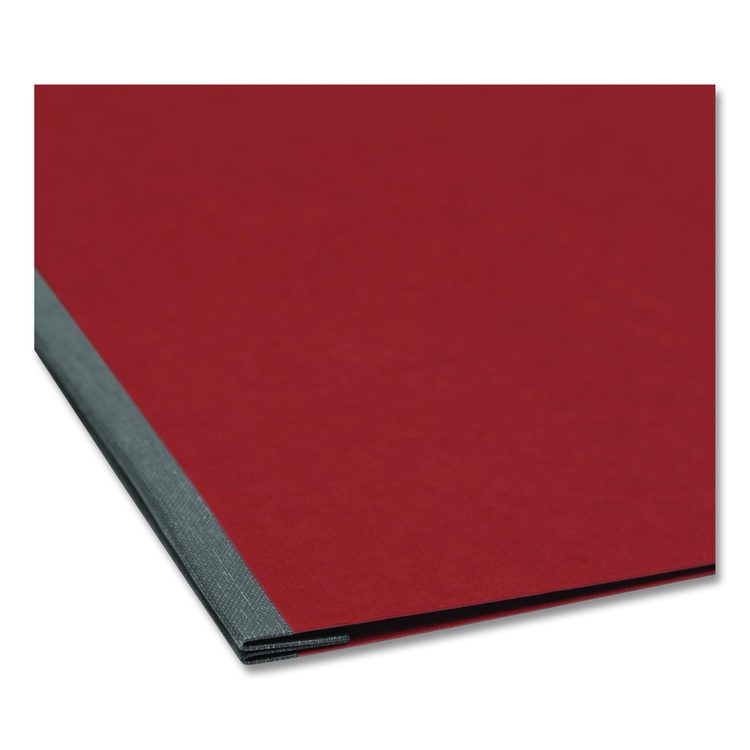 Prong Fastener Pressboard Report Cover, Two-Piece Prong Fastener, 3" Capacity, 8.5 x 11, Red/Red