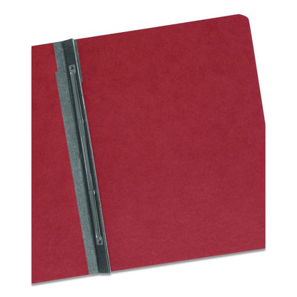 Prong Fastener Pressboard Report Cover, Two-Piece Prong Fastener, 3" Capacity, 8.5 x 11, Red/Red