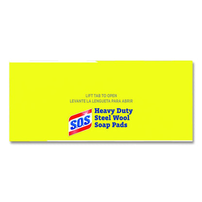 Steel Wool Soap Pads, 2.4 x 3, Steel, 15 Pads/Box, 12 Boxes/Carton