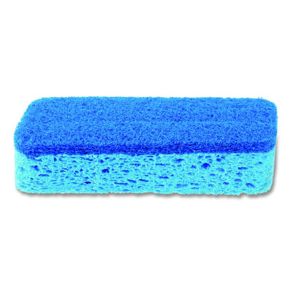 All Surface Scrubber Sponge, 2.5 x 4.5, 0.9" Thick, Dark Blue/Light Blue, 12/Carton