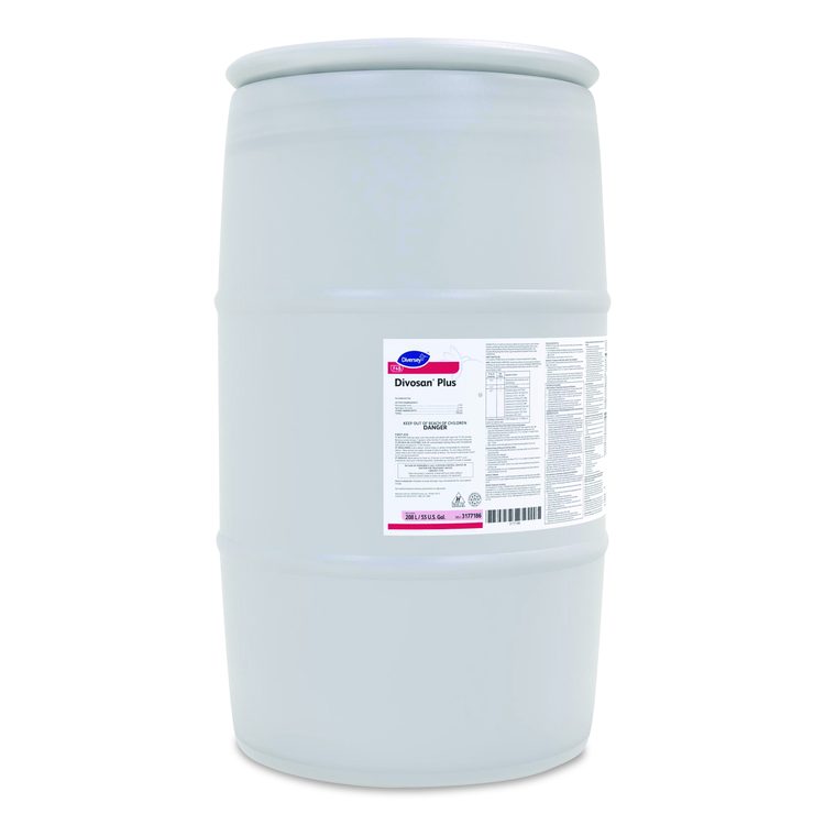 Divosan Plus Spectrum Sanitizer, Acetic Acid Scent, 55 gal Drum