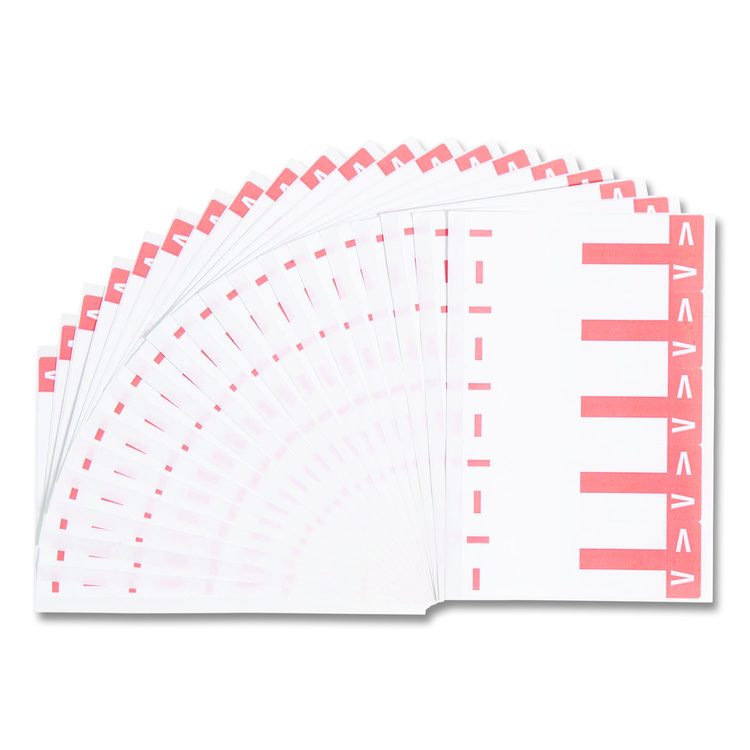 AlphaZ Color-Coded First Letter Combo Alpha Labels, I/V, 1.16 x 3.63, Pink/White, 5/Sheet, 20 Sheets/Pack