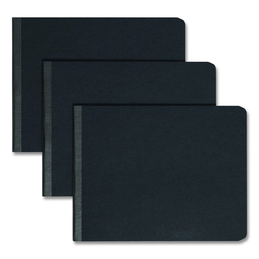 Prong Fastener Premium Pressboard Report Cover, Two-Piece Prong Fastener, 2" Capacity, 8.5 x 11, Black/Black