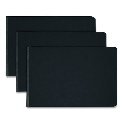 Prong Fastener Premium Pressboard Report Cover, Two-Piece Prong Fastener, 3" Capacity, 11 x 17, Black/Black