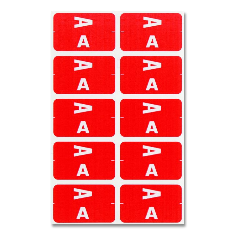 AlphaZ Color-Coded First Letter Combo Alpha Labels, I/V, 1.16 x 3.63, Pink/White, 5/Sheet, 20 Sheets/Pack