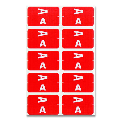 AlphaZ Color-Coded First Letter Combo Alpha Labels, I/V, 1.16 x 3.63, Pink/White, 5/Sheet, 20 Sheets/Pack