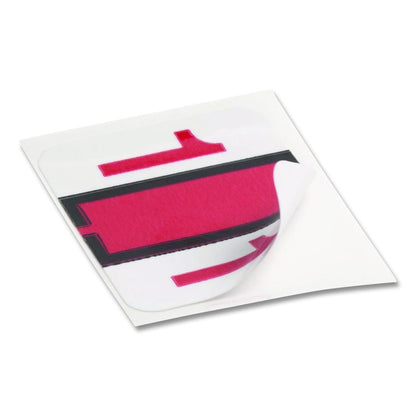 Numerical End Tab File Folder Labels, 1, 1 x 1.25, White, 500/Roll