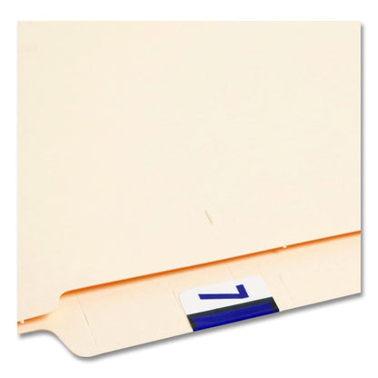 Numerical End Tab File Folder Labels, 7, 1 x 1.25, White, 500/Roll