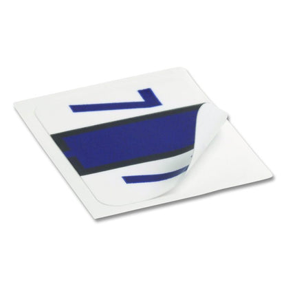 Numerical End Tab File Folder Labels, 7, 1 x 1.25, White, 500/Roll