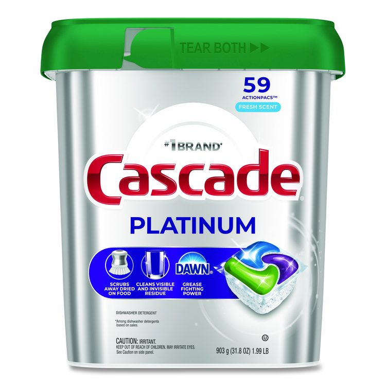 ActionPacs, Fresh Scent, 31.8 oz, 59 Pacs/Tub, 3 Tubs/Carton