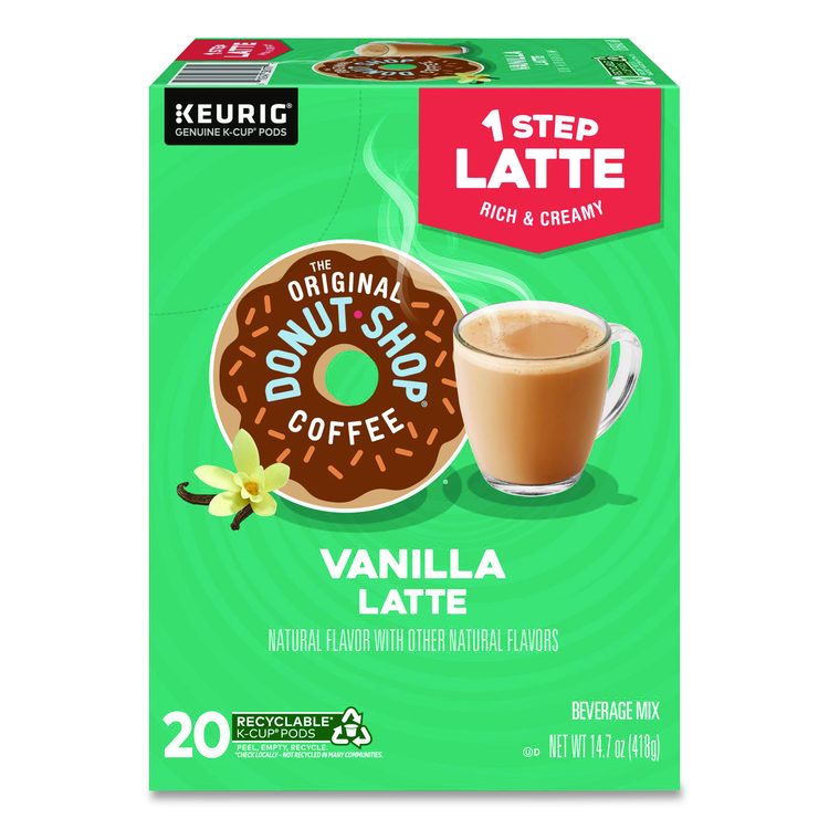 Vanilla One Step Latte K-Cups, 20/Box