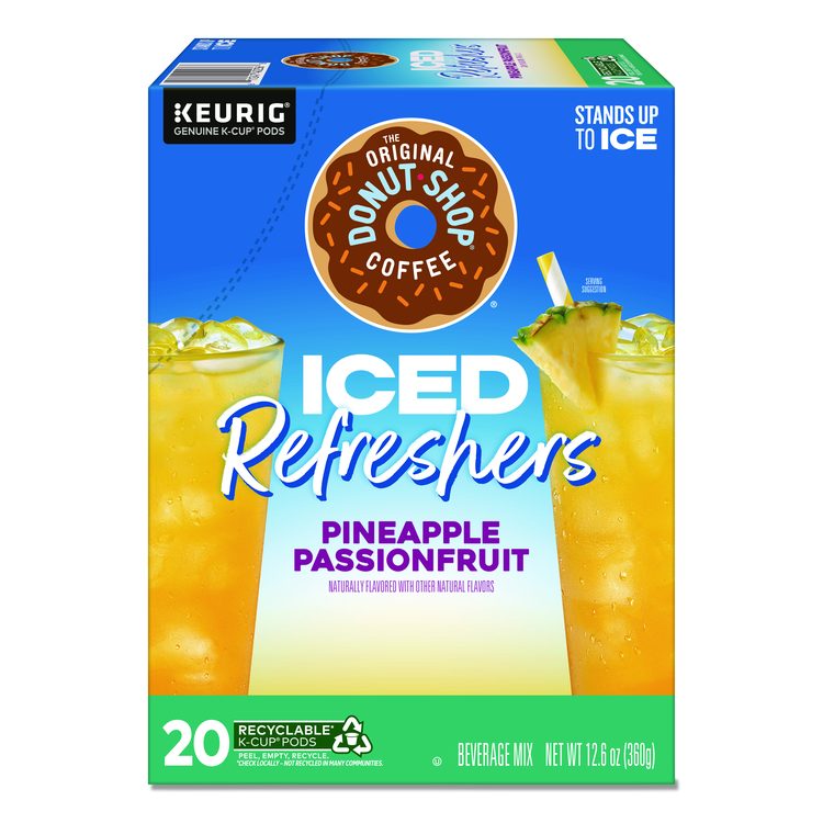 ICED Refreshers K-Cup Pods, Pineapple Passion Fruit, 20/Box
