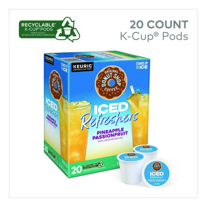 ICED Refreshers K-Cup Pods, Pineapple Passion Fruit, 20/Box